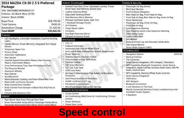 Used 2024 MAZDA CX-30 AWD 2.5 S w/ Preferred Package image 47