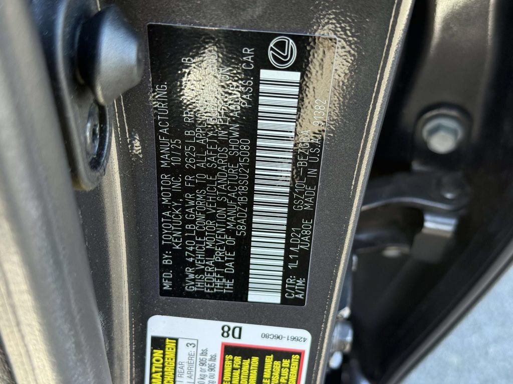 Used 2025 Lexus ES 350 w/ Premium Package FWD image 31