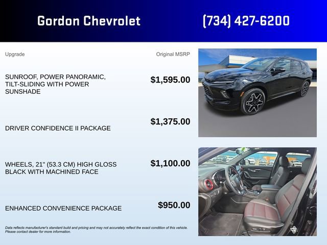 Used 2025 Chevrolet Blazer RS w/ Driver Confidence II Package image 5