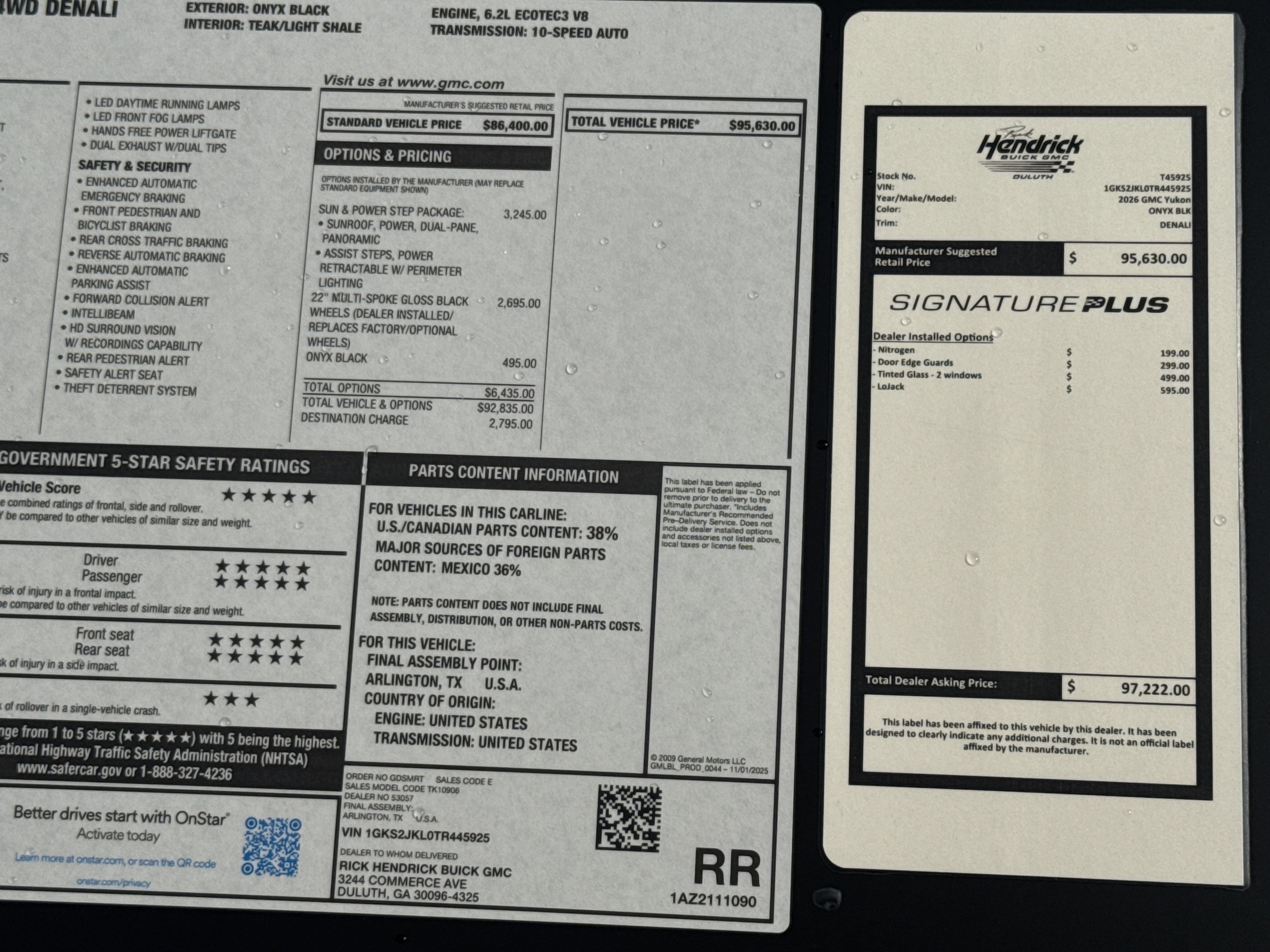 New 2026 GMC Yukon XL Denali w/ Sun & Power Step Package AWD/4WD image 42