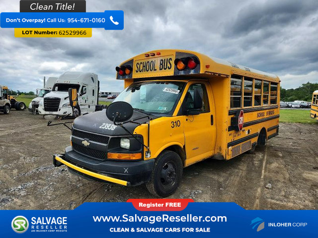 Used 2012 Chevrolet Express 4500 w/ School Bus Package RWD image 3