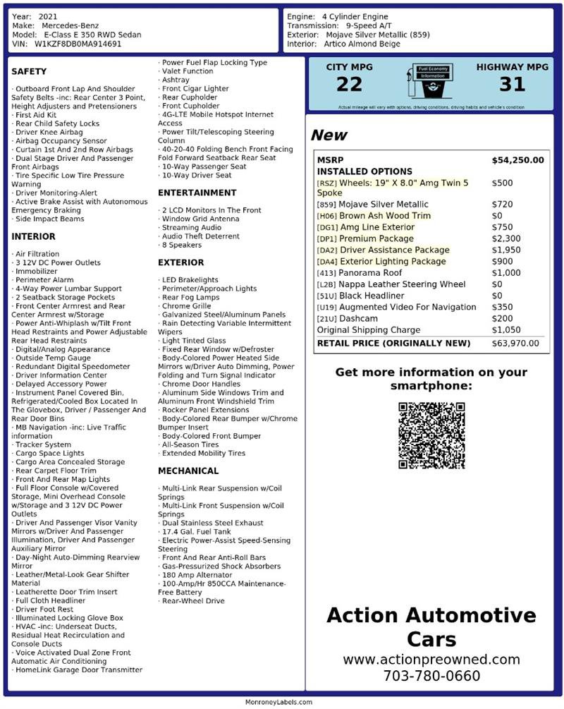 Used 2021 Mercedes-Benz E 350 Sedan image 2