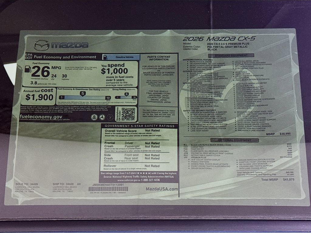 New 2026 MAZDA CX-5 2.5 S w/ Premium Plus Package image 20