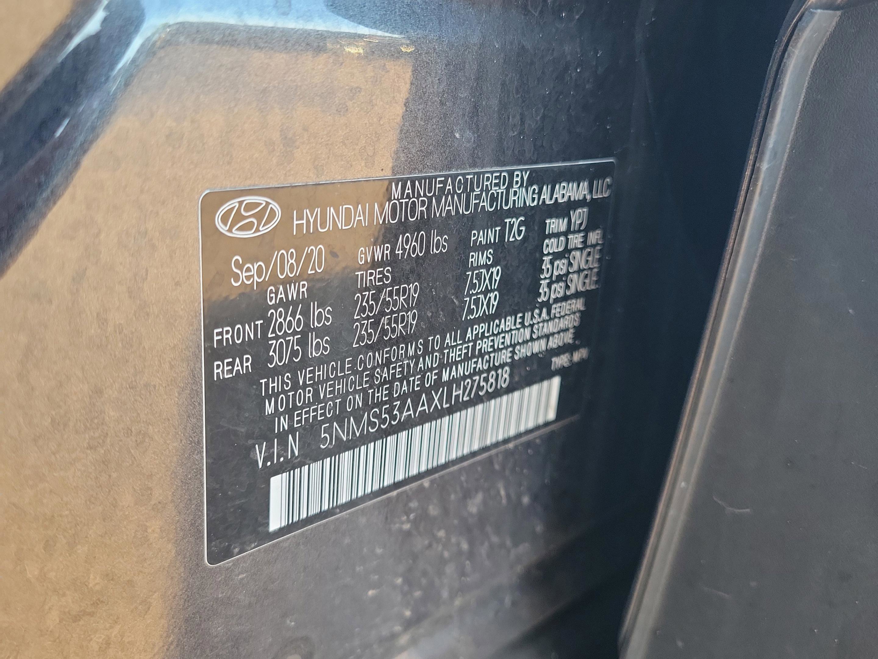 Used 2020 Hyundai Santa Fe Limited image 37