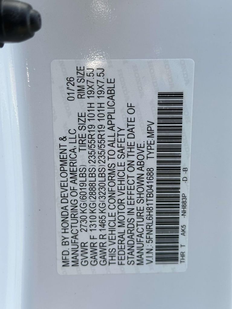 New 2026 Honda Odyssey Touring image 33