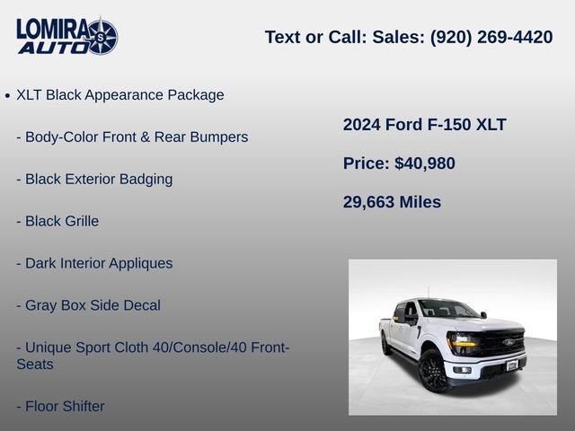 Used 2024 Ford F150 XLT w/ Equipment Group 302A MID AWD/4WD image 8