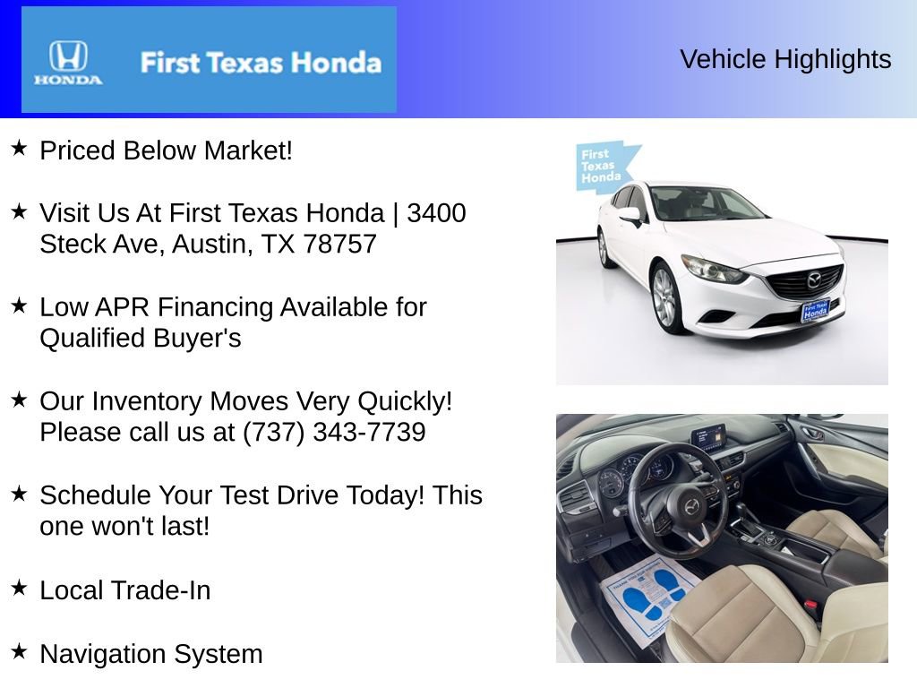 Used 2017 MAZDA MAZDA6 Touring image 5