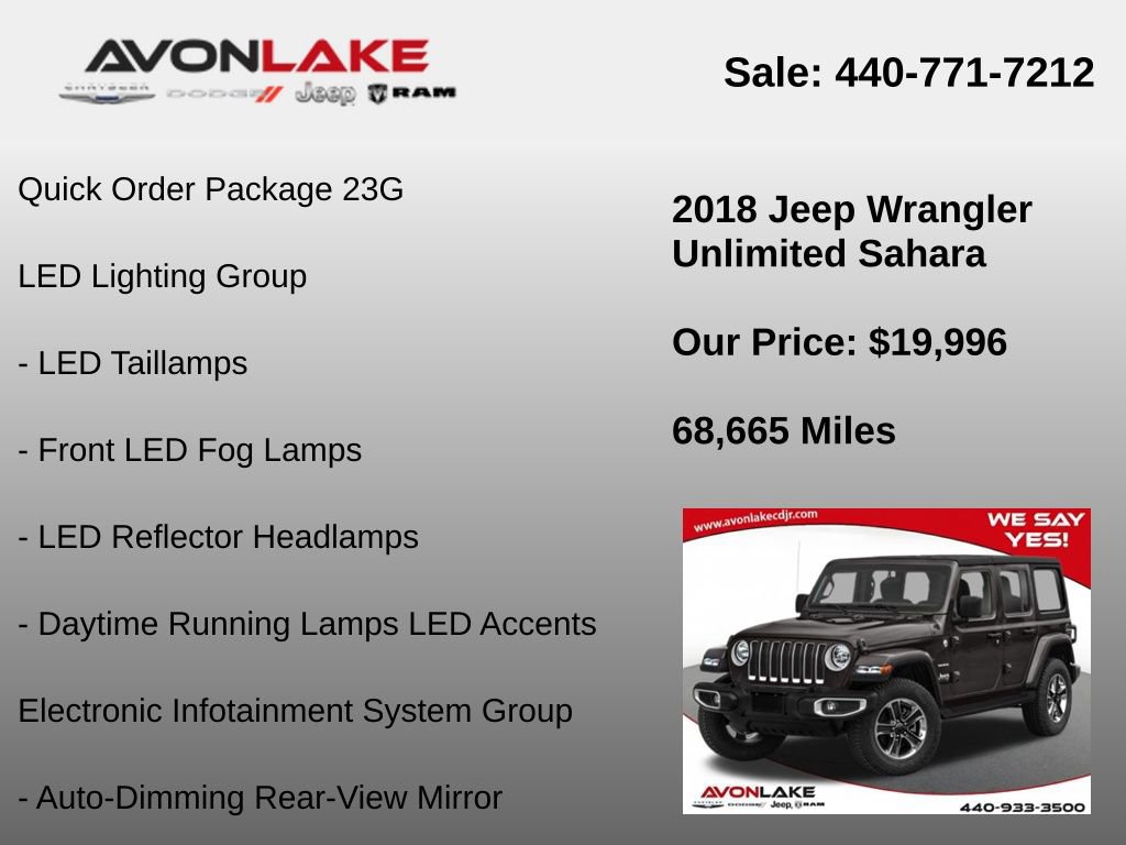 Used 2018 Jeep Wrangler Unlimited Sahara video 2