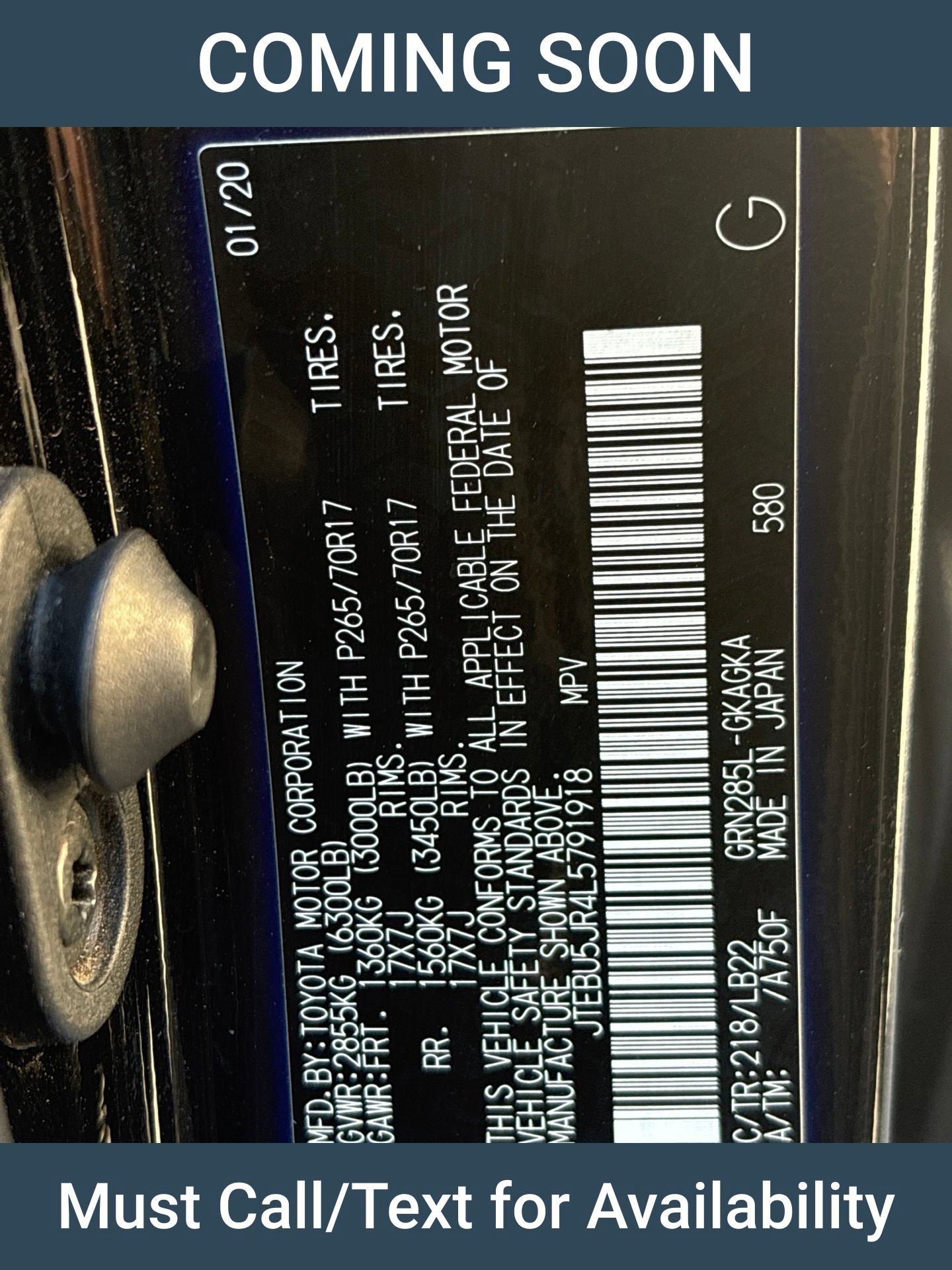 Used 2020 Toyota 4Runner SR5 Premium w/ Moonroof Package AWD/4WD image 12