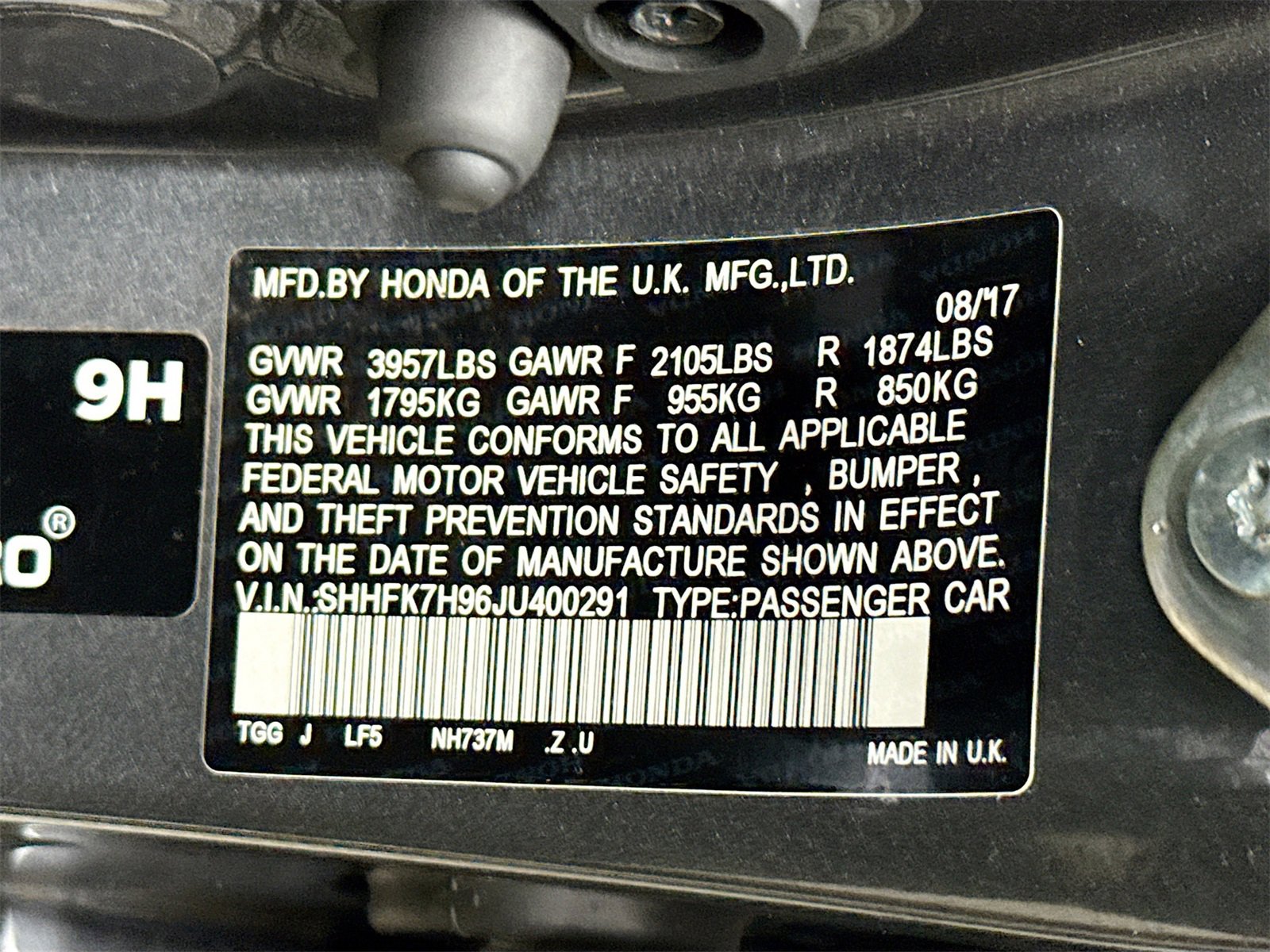 Used 2018 Honda Civic Sport Touring image 34