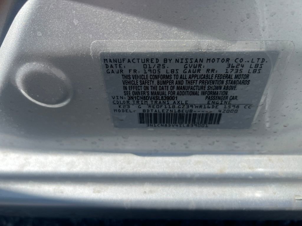 New 2025 Nissan Versa S w/ Trunk Package image 29