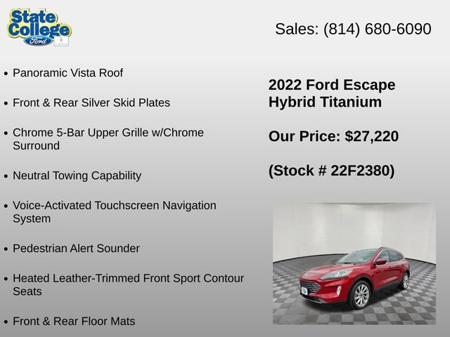 Used 2022 Ford Escape Titanium w/ Titanium Elite Package AWD/4WD image 24