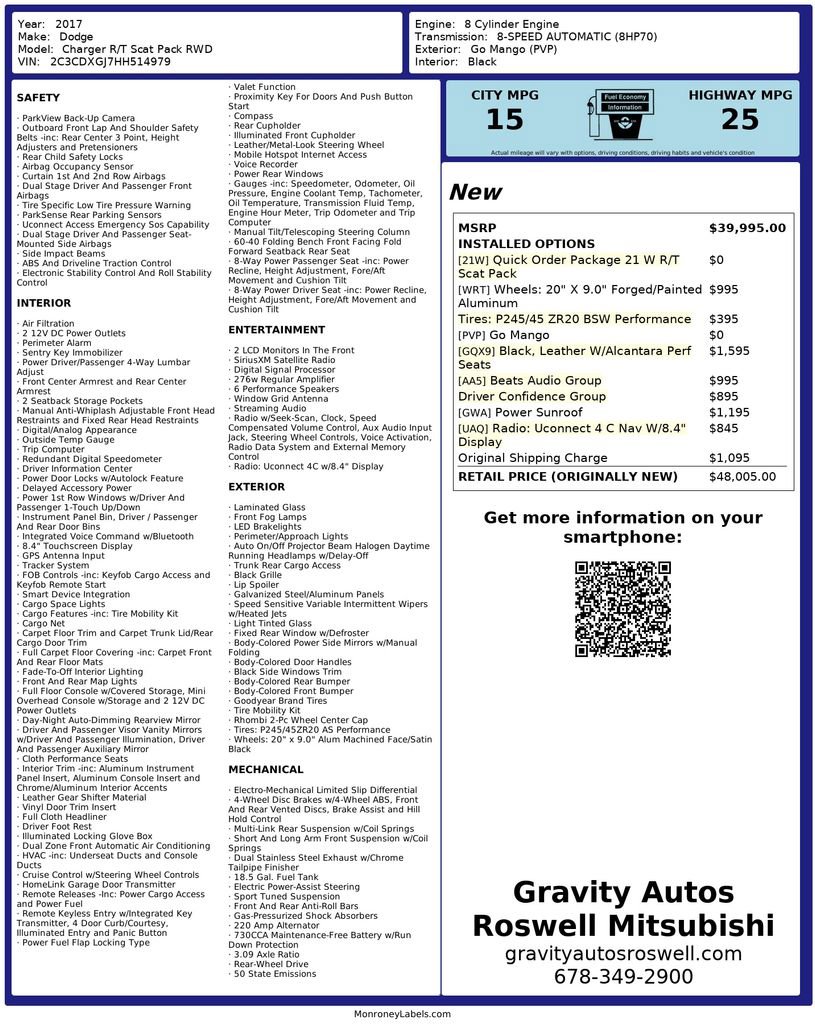 Used 2017 Dodge Charger R/T Scat Pack w/ Beats Audio Group image 3