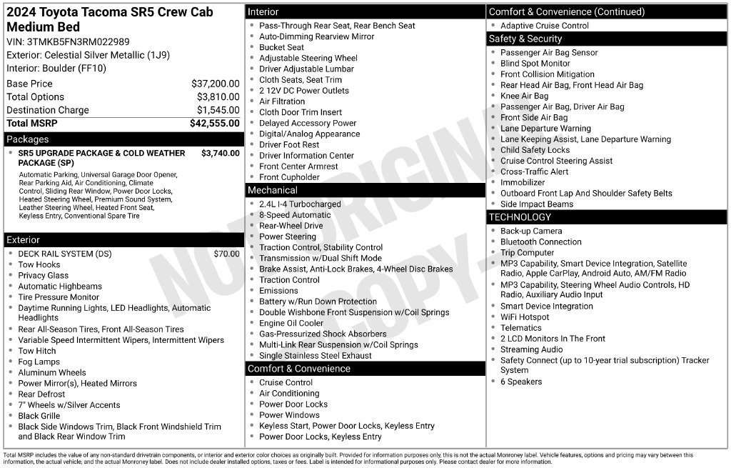 Used 2024 Toyota Tacoma SR5 RWD image 38