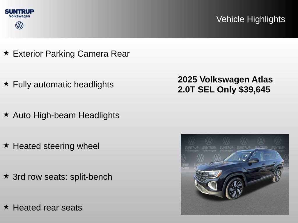 Used 2025 Volkswagen Atlas SEL image 15