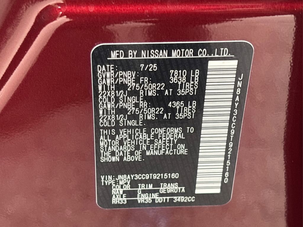 New 2026 Nissan Armada Platinum Reserve image 15