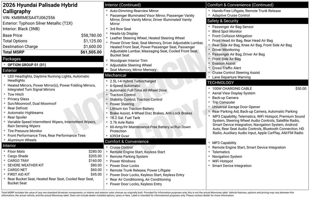 Certified 2026 Hyundai Palisade Calligraphy AWD/4WD image 41