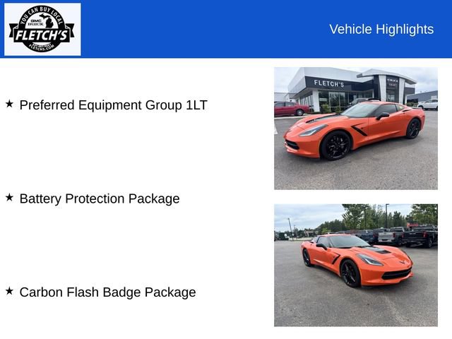 Used 2018 Chevrolet Corvette Stingray Coupe w/ Carbon Flash Badge Package RWD image 2