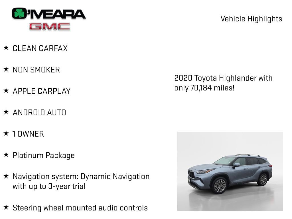 Used 2020 Toyota Highlander Platinum AWD/4WD image 7