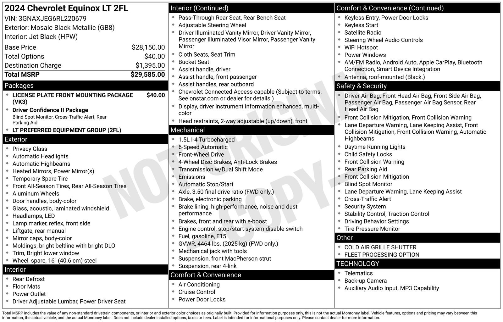 Used 2024 Chevrolet Equinox LT image 35