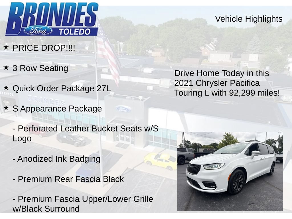 Used 2021 Chrysler Pacifica Touring-L w/ Uconnect Theater Family Group FWD image 5