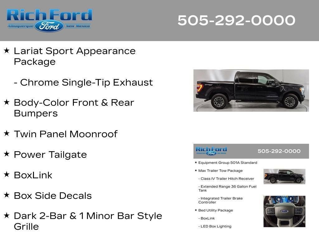 Certified 2023 Ford F150 Lariat w/ Max Trailer Tow Package AWD/4WD image 62