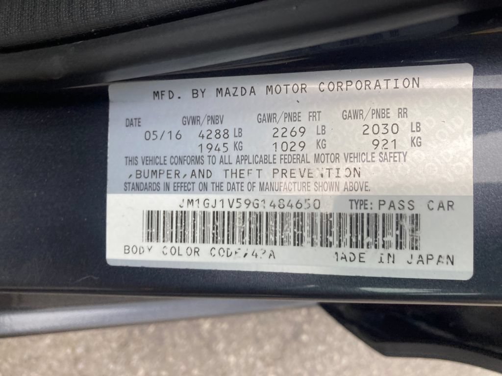 Used 2016 MAZDA MAZDA6 Touring FWD image 34