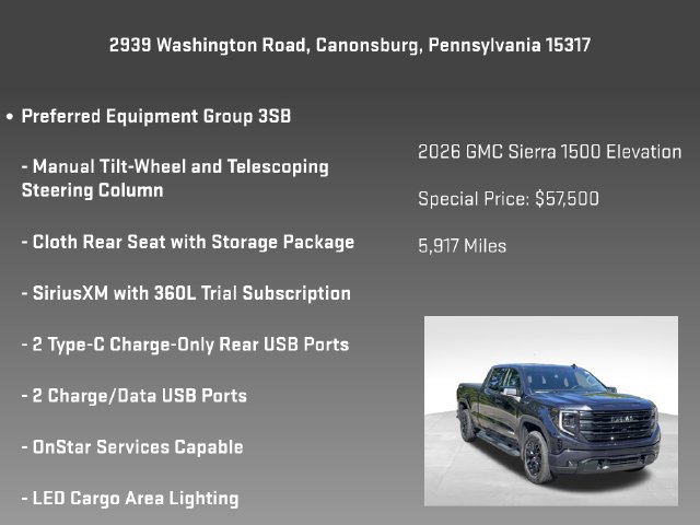 Certified 2026 GMC Sierra 1500 Elevation w/ Elevation Premium Package AWD/4WD image 15