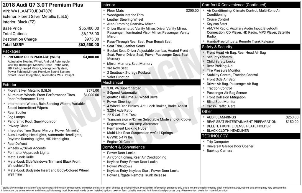 Used 2018 Audi Q7 3.0T Premium Plus w/ Premium Plus Package image 6