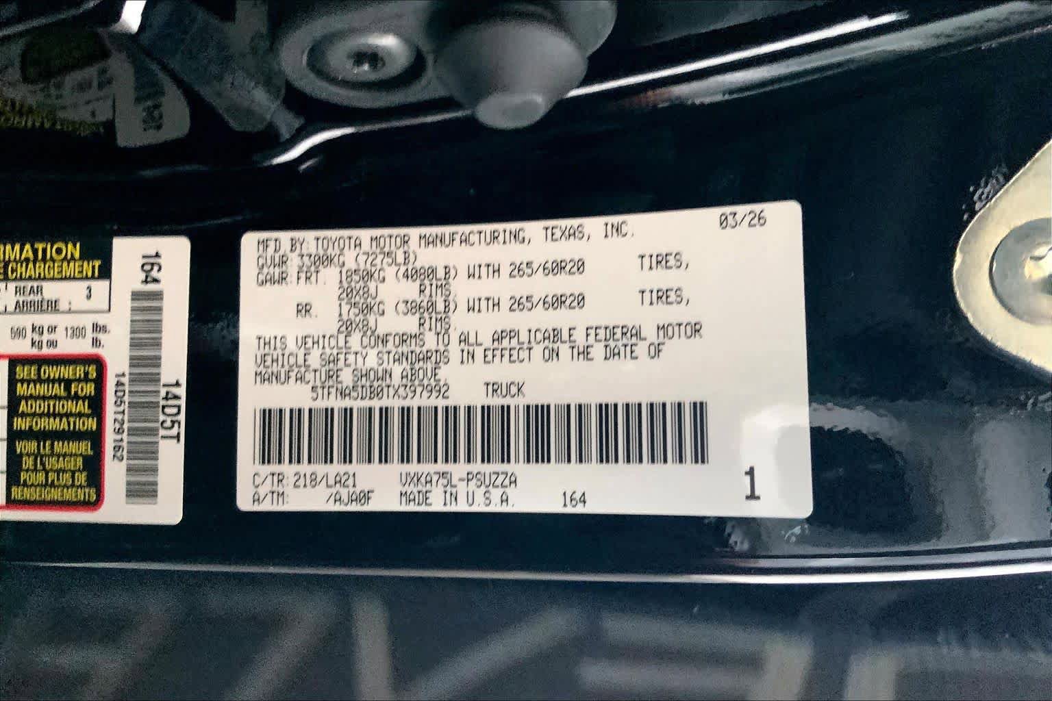 New 2026 Toyota Tundra Platinum AWD/4WD image 21