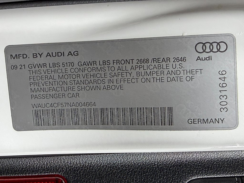 Used 2022 Audi S5 Premium Plus w/ Premium Plus Package image 49