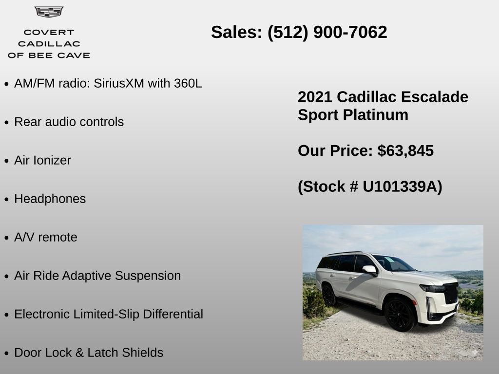 Used 2021 Cadillac Escalade Sport Platinum image 36