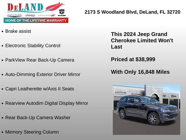 Used 2024 Jeep Grand Cherokee Limited w/ Luxury Tech Group II AWD/4WD image 25