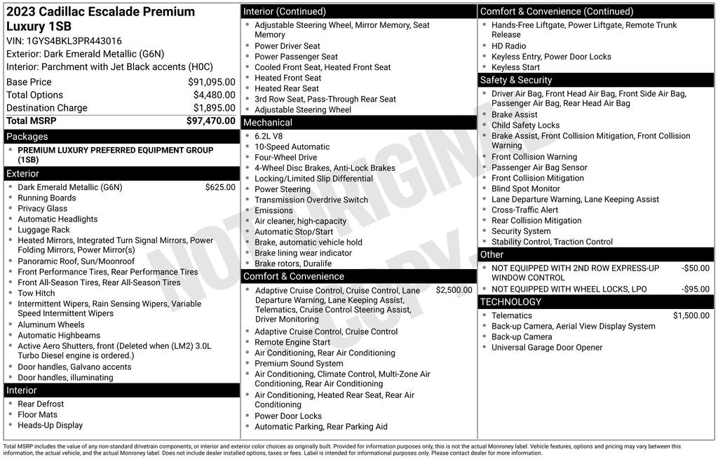 Certified 2023 Cadillac Escalade Premium Luxury image 18