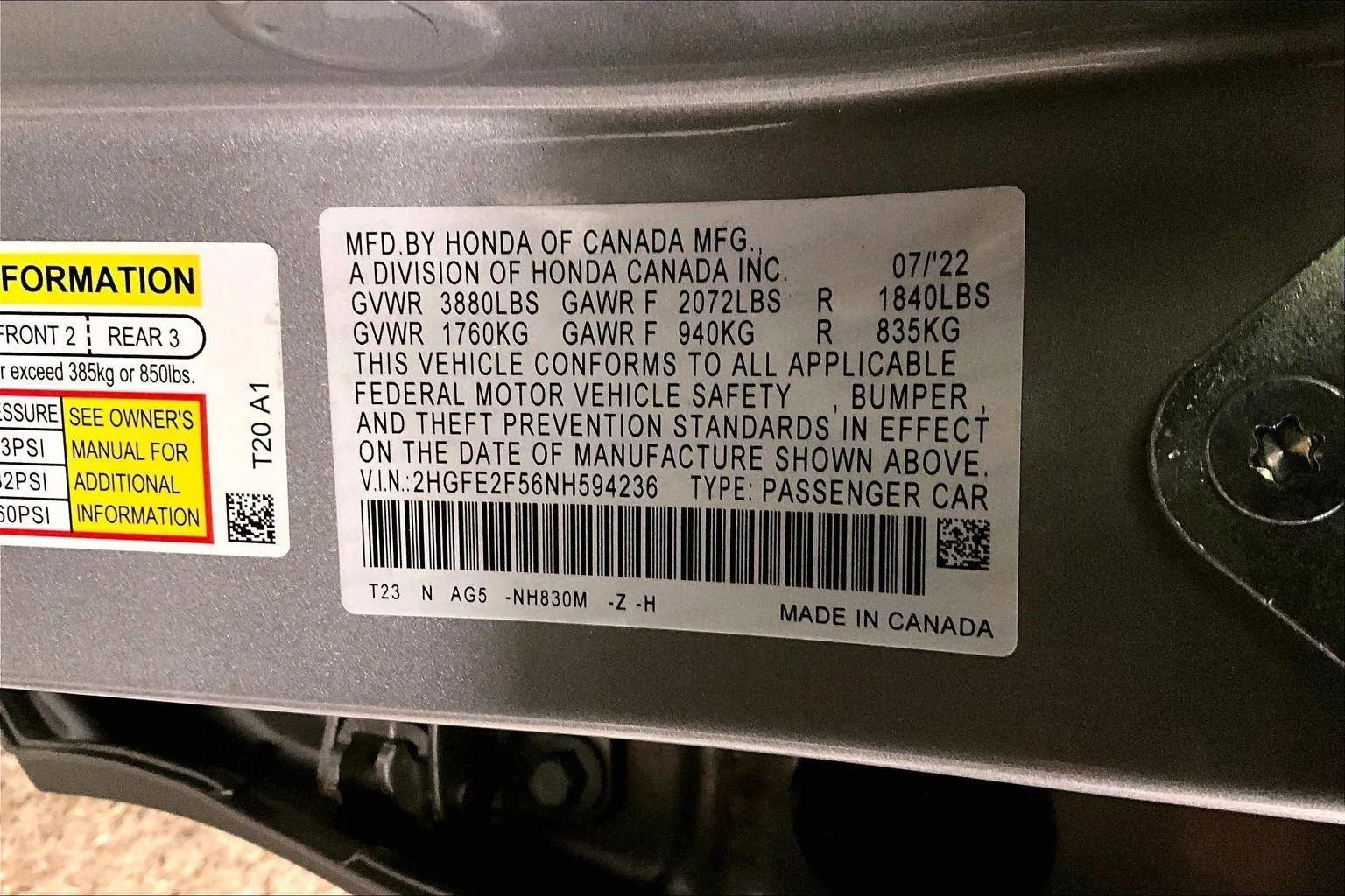 Used 2022 Honda Civic Sport image 32