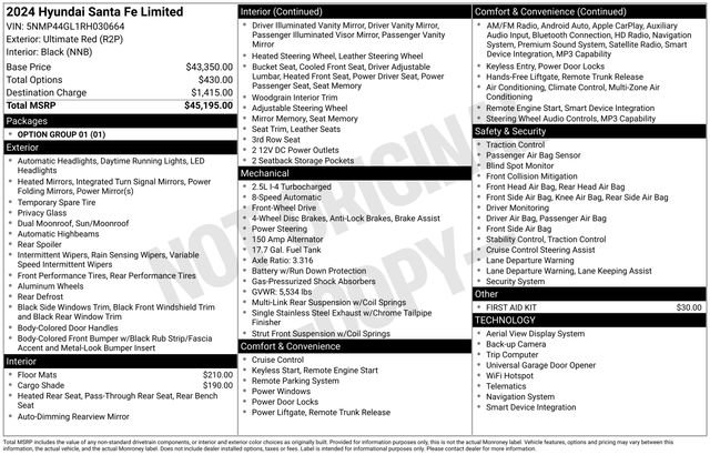 Used 2024 Hyundai Santa Fe Limited FWD image 27