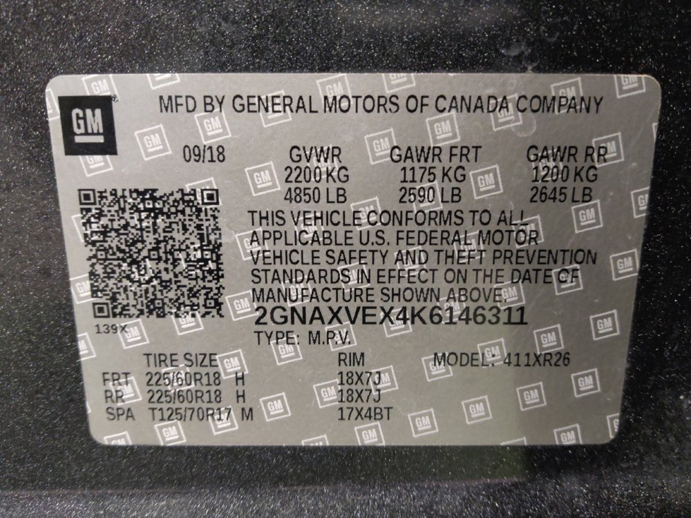 Used 2019 Chevrolet Equinox LT w/ Sun & Navigation Package AWD/4WD image 33