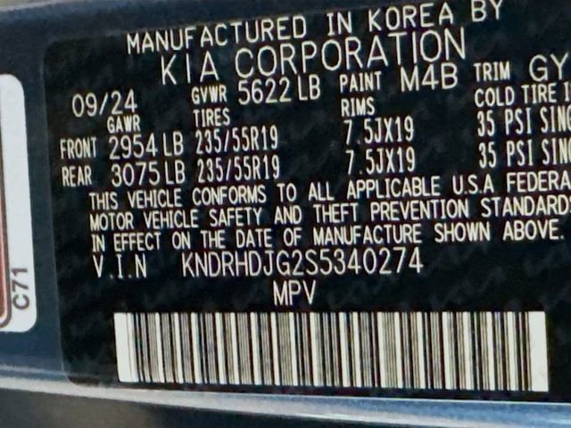 Used 2025 Kia Sorento EX w/ EX Panoramic Sunroof Package AWD/4WD image 34