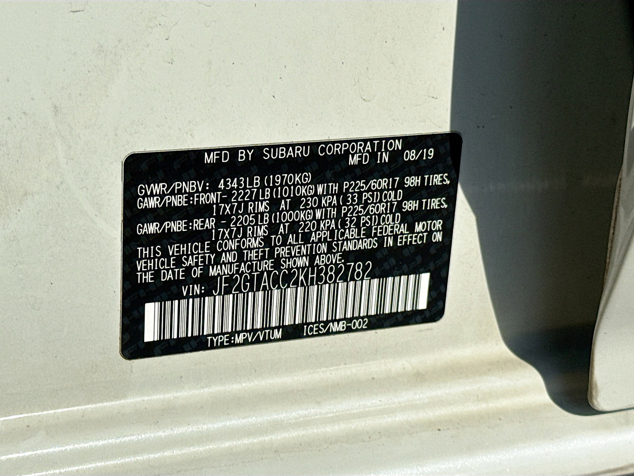 Used 2019 Subaru Crosstrek 2.0i Premium image 40