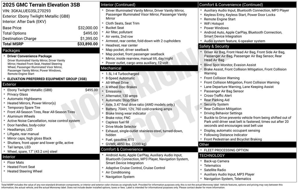 Used 2025 GMC Terrain Elevation image 5