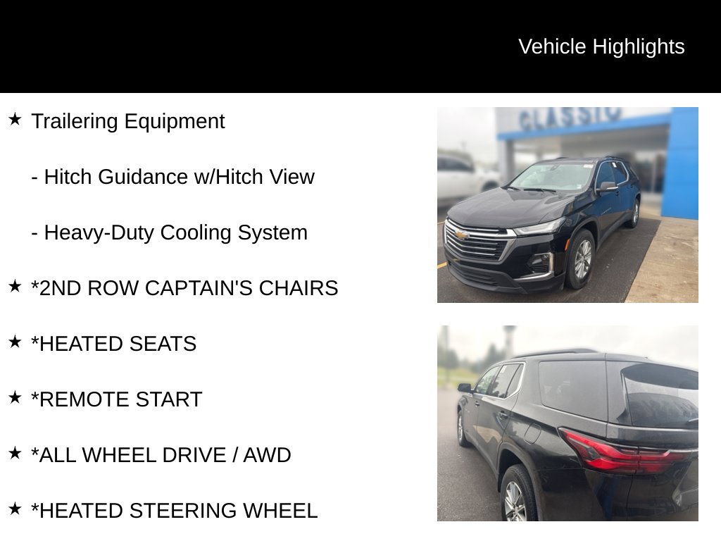 Used 2023 Chevrolet Traverse LT w/ LPO, Floor Liner Package AWD/4WD image 11