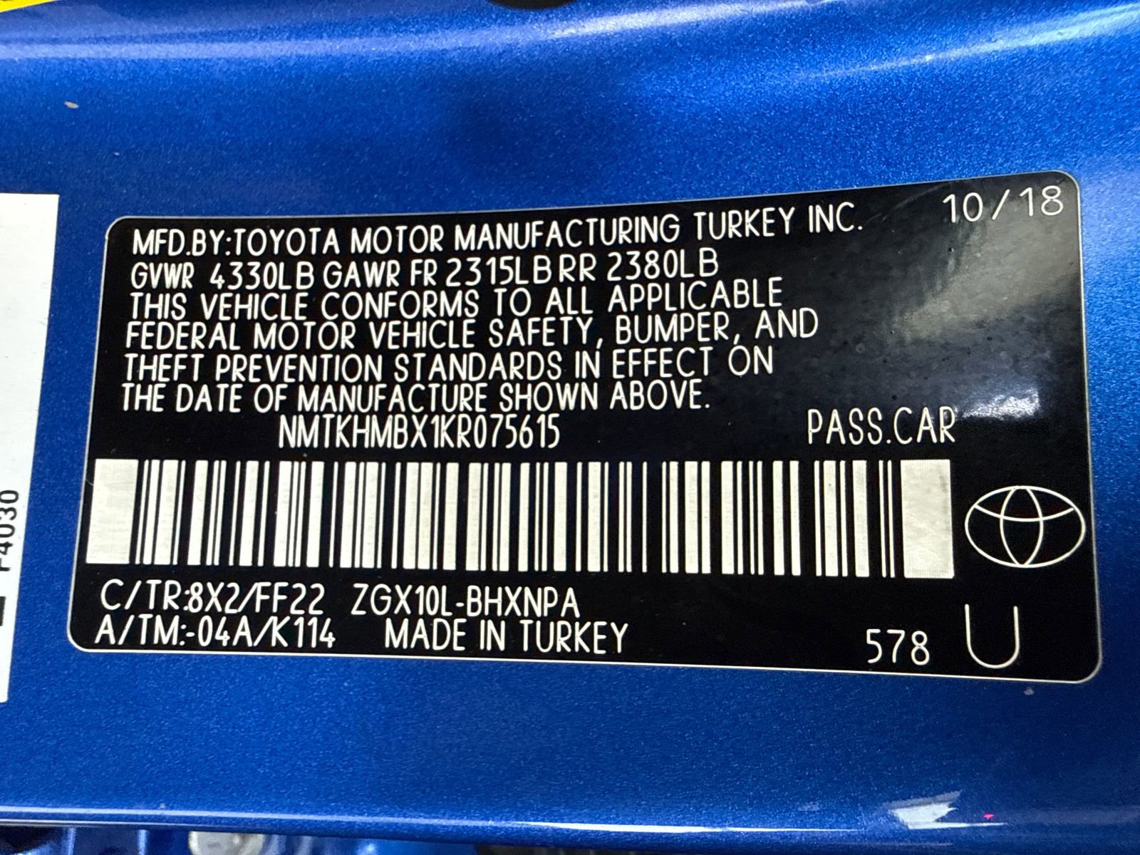 Used 2019 Toyota C-HR XLE FWD image 52