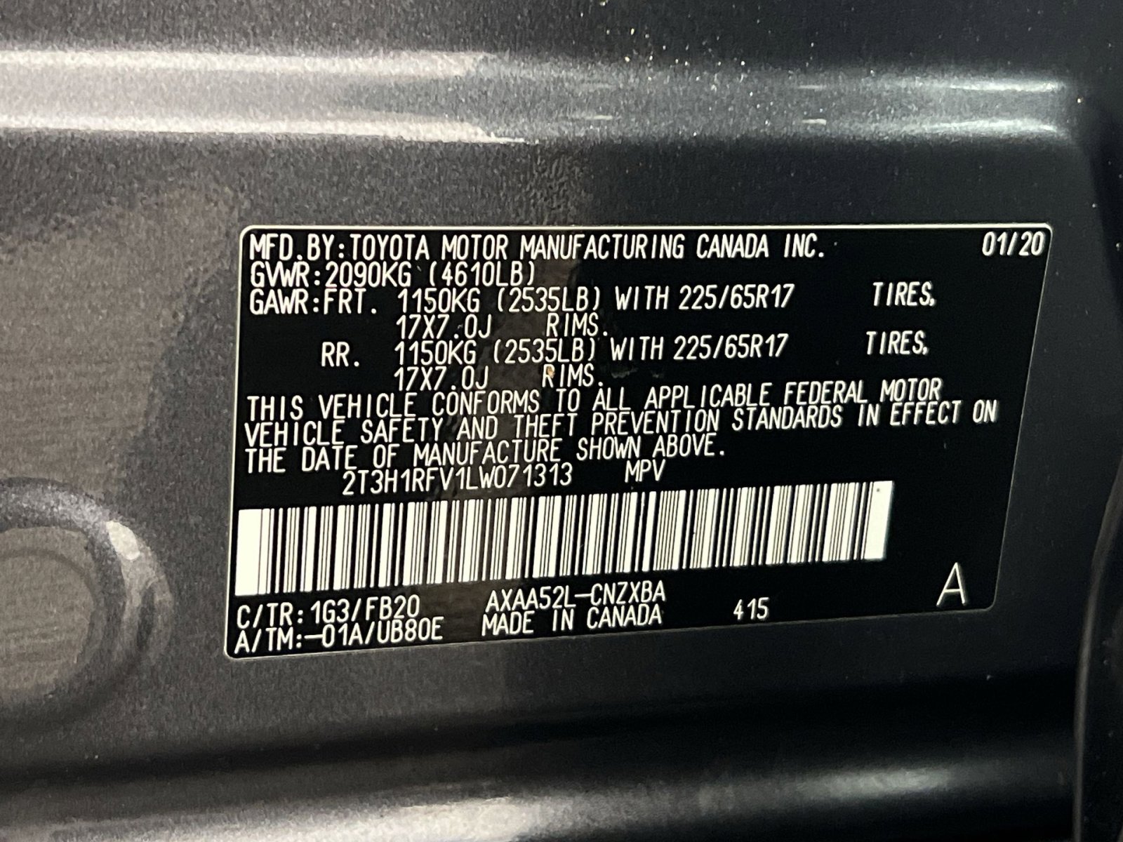 Used 2020 Toyota RAV4 LE w/ Carpet Mat Package image 30