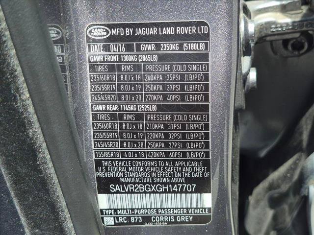 Used 2016 Land Rover Range Rover Evoque HSE AWD/4WD image 24