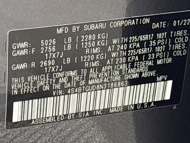 Certified 2022 Subaru Outback Wilderness AWD/4WD image 34