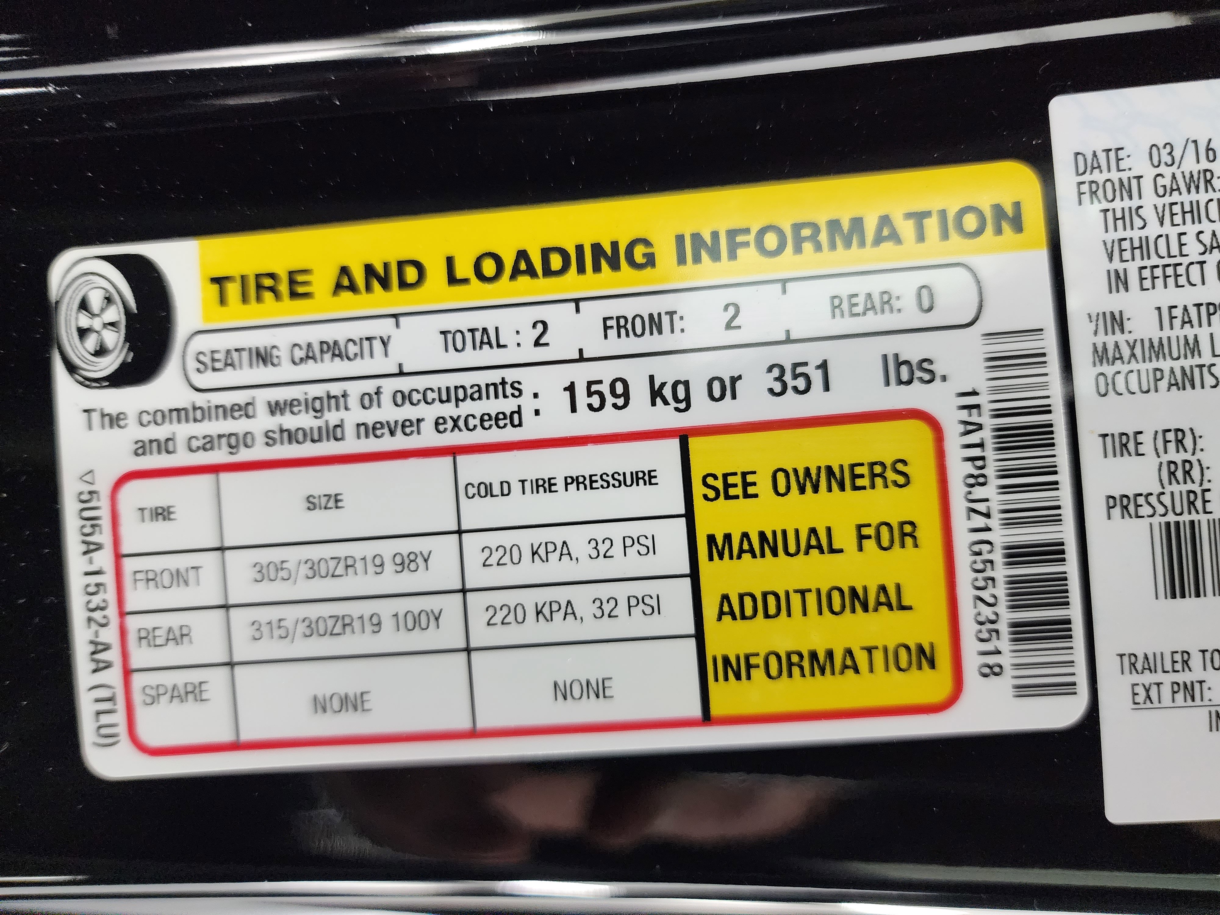 Used 2016 Ford Mustang Shelby GT350R w/ GT350R Equipment Group 920A image 62