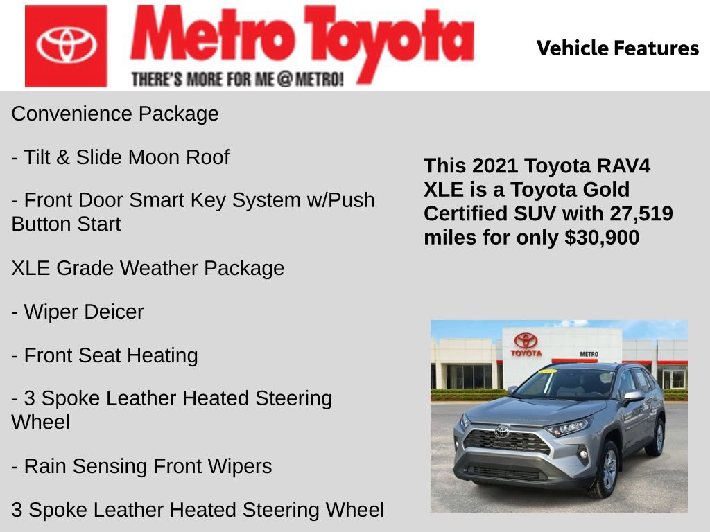 Certified 2021 Toyota RAV4 XLE image 21