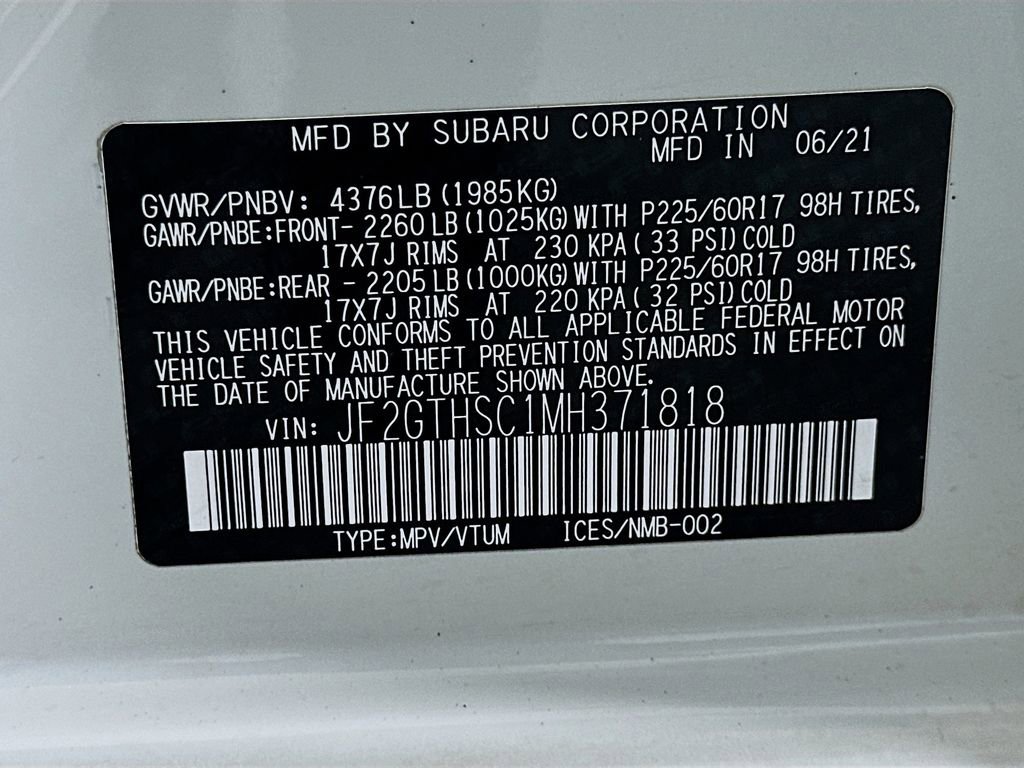 Used 2021 Subaru Crosstrek 2.5i Sport w/ Moonroof Package image 31