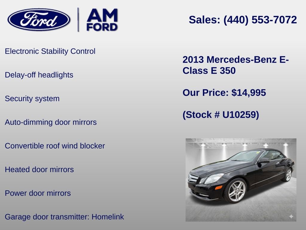Used 2013 Mercedes-Benz E 350 Cabriolet image 12