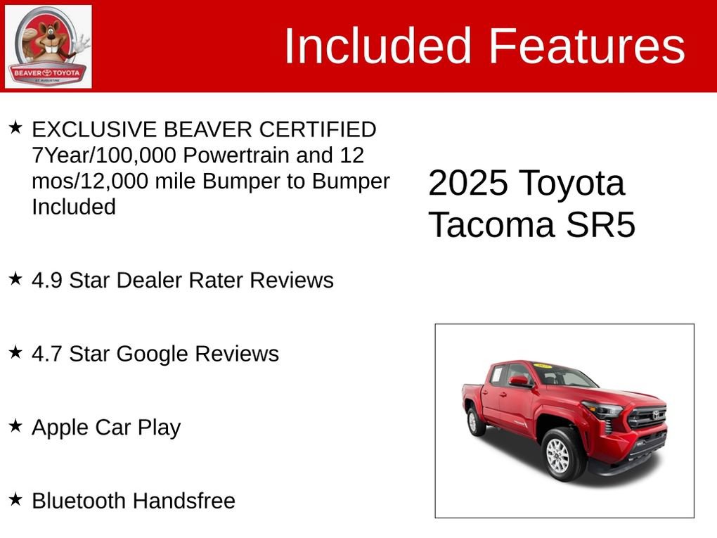 Used 2025 Toyota Tacoma SR5 AWD/4WD image 4